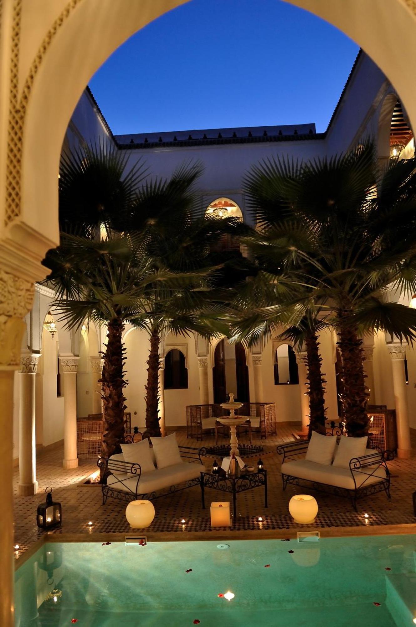 Riad Le Jardin D'Abdou Marrakesz Zewnętrze zdjęcie The hotel's courtyard