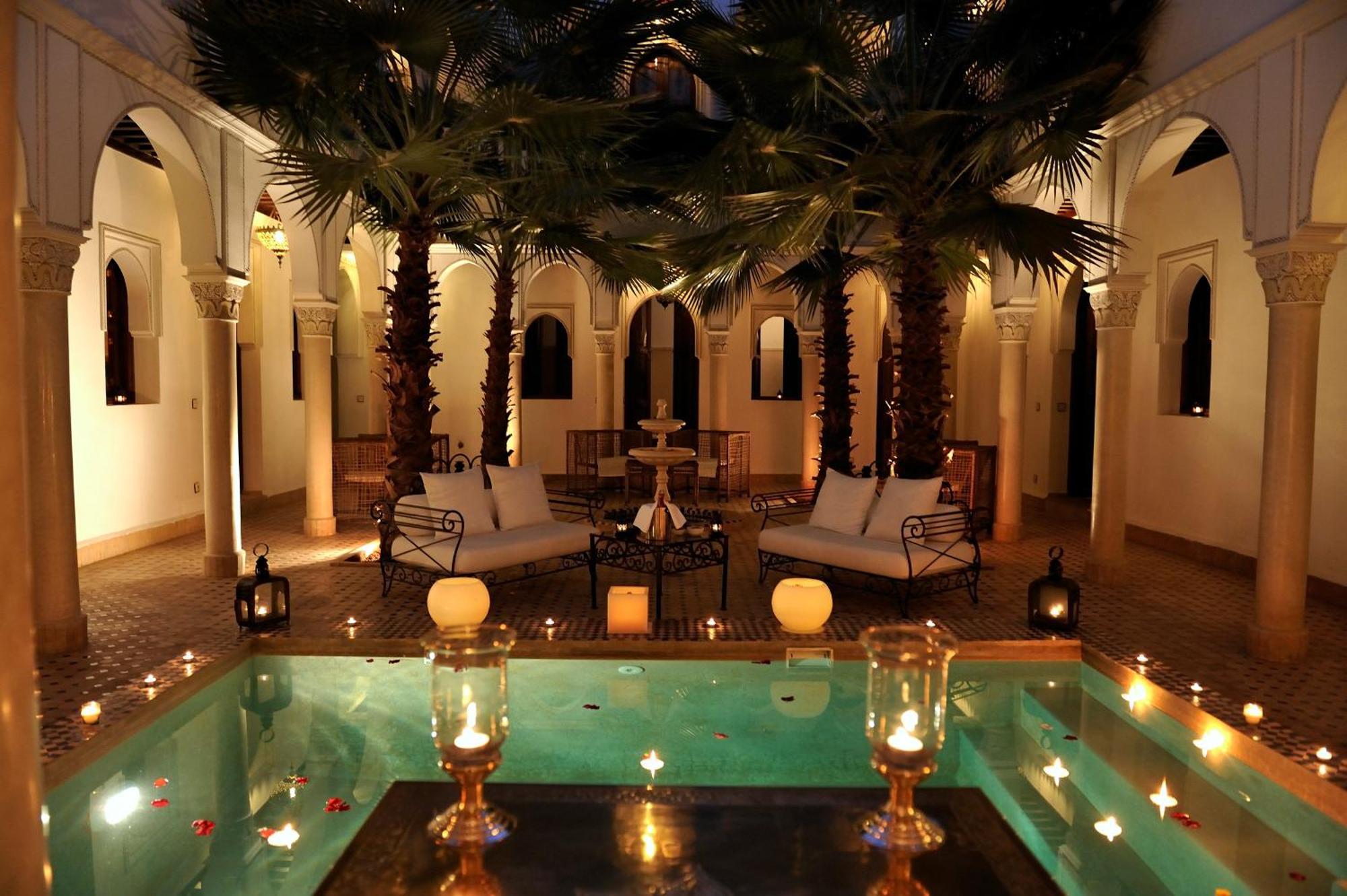 Riad Le Jardin D'Abdou Marrakesz Zewnętrze zdjęcie The hotel's courtyard